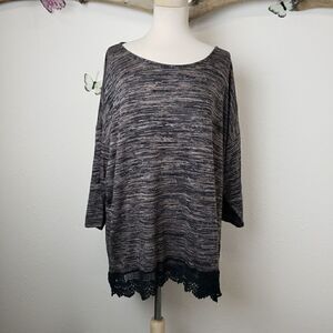 Shannon Ford New York heathered sweater tunic